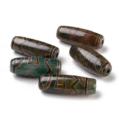 Tibetan Style dZi Beads TDZI-E004-19-1