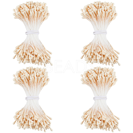 Gypsum with Cotton Cord Artificial Flower Core DIY-WH20007-36A-10-1