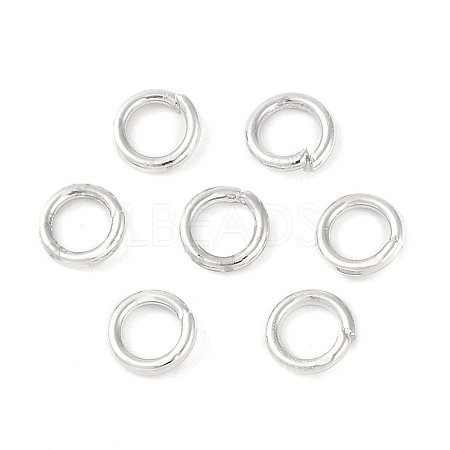 Brass Open Jump Rings KK-N254-45A-P-1