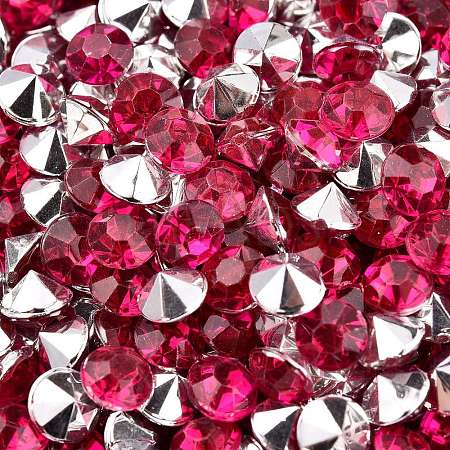 Imitation Taiwan Acrylic Rhinestone Pointed Back Cabochons GACR-A003-5mm-38-1