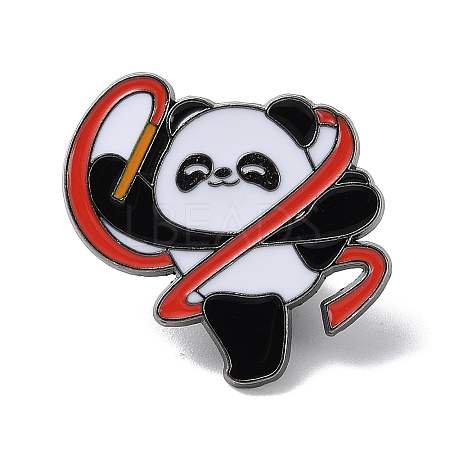Sports Theme Panda Enamel Pins JEWB-P026-A01-1