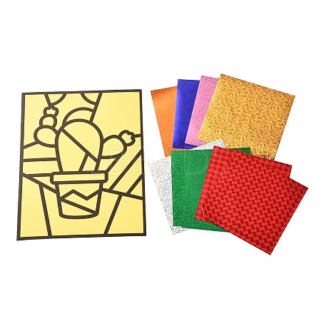 Rectangle Spot Color Stickers DIY-A009-13A-1