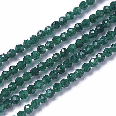 Natural White Jade Beads Strands G-F596-46D-3mm-1