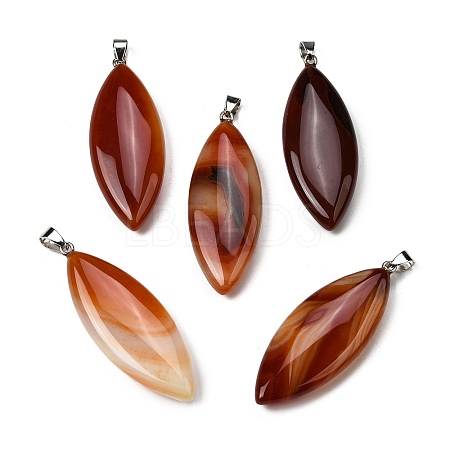 Natural Red Agate Big Pendants G-F820-06B-1