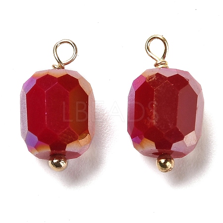 Glass Charms KK-M266-04G-02-1