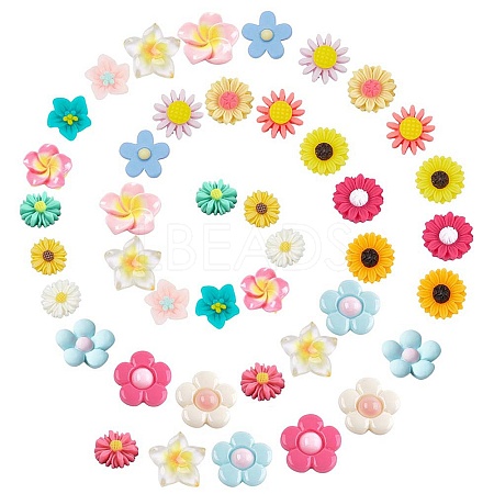 SUNNYCLUE Resin Cabochons CRES-SC0001-45-1
