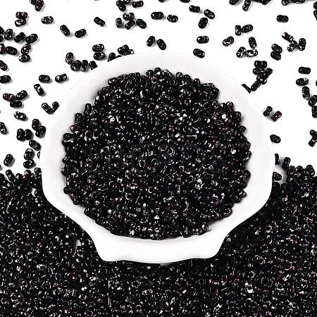 Picasso Spray Painted Glass Seed Beads SEED-T006-04-38-1