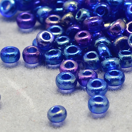 8/0 Grade A Round Glass Seed Beads SEED-Q010-3mm-F544-1
