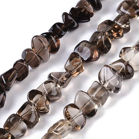 Natural Smoky Quartz Beads Strands G-B072-C01-01-1