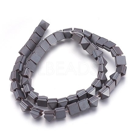Non-magnetic Synthetic Hematite Bead Strands G-I208-01F-A-1