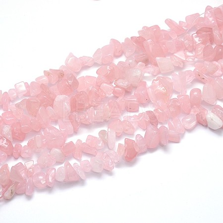 Natural Rose Quartz Beads Strands G-O049-B-60-1