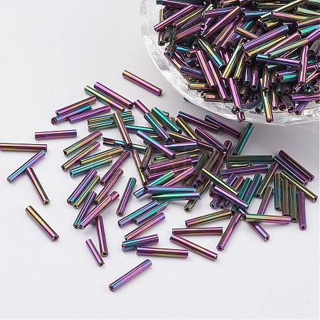 Glass Bugle Beads SEED-E001-9mm-83#-1