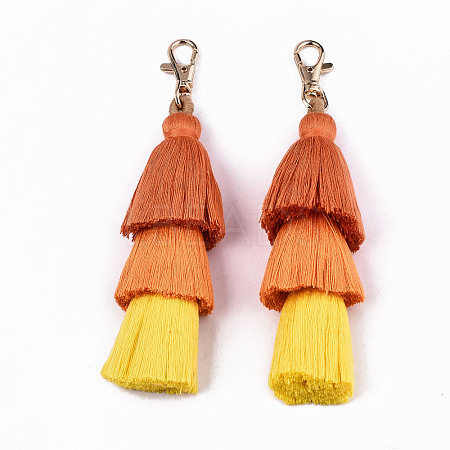 Polycotton(Polyester Cotton) Tassel Big Pendant Decorations FIND-S302-14B-1