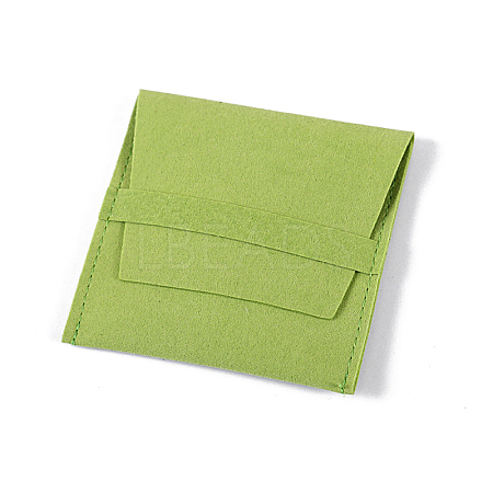 Microfiber Jewelry Envelope Pouches with Flip Cover PAAG-PW0010-002E-1