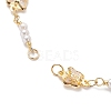 Handmade Butterfly Brass Link Chain Bracelet Making AJEW-JB01150-18-2