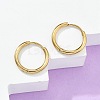 Ion Plating(IP) 304 Stainless Steel Huggie Hoop Earrings X-EJEW-F111A-17mm-G-1