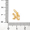 925 Sterling Silver Letter Charms with Jump Rings STER-R008-01G-H-3