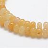 Natural Yellow Jade Beads Strands G-G665-12-6x4mm-3