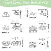 304 Stainless Steel Flower Bead Caps STAS-PH0018-43P-2