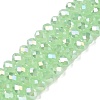 Electroplate Glass Beads Strands EGLA-A044-J6mm-B01-1