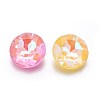 Faceted Glass Pointed Back Rhinestone Cabochons GLAA-L021-E-1