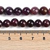 Natural Gemstone Ruby Round Beads Strands G-O017-7mm-06-4