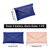 2Pcs 2 Colors PU Imitation Leather Envelope Glasses Bag FIND-GA0002-73-4