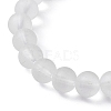 2Pcs 2 Style Synthetic Hematite & Glass Round Beaded Stretch Bracelets Set BJEW-JB10051-03-5