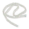 Electroplate Glass Beads Strands GLAA-Q105-04X-2