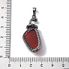 Natural Carnelian(Dyed & Heated) Pendants G-K338-42AS-06-3