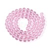 Transparent Glass Bead Strands GLAA-R095-10mm-33-2