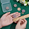 4Pcs 2 Colors Alloy Rhinestone Cufflinks HJEW-NB00215-3