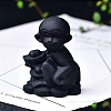 Natural Obsidian Ornament Home Desktop Decoration Craft PW-WG52939-07-1