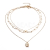 Double Layer Necklaces & Chain Necklaces Sets NJEW-JN02753-1
