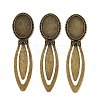 Vintage Tibetan Style Alloy Bookmarks Cabochon Settings TIBE-Q032-27AB-NR-2