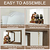 Double Sided Wooden Rotating Photo Frames with DIY Word Heart Charm DJEW-WH0076-006-4