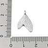 Brass Micro Pave Clear Cubic Zirconia Pendants KK-Q816-05P-01-3