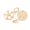 Brass Micro Pave Cubic Zirconia Peg Bails KK-A279-20G-2