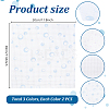6Pcs 3 Colors 11CT Cross Stitch Fabric Sheets AJEW-PH0006-56-2