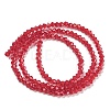 Baking Paint Transparent Glass Beads Strands DGLA-F029-J2mm-09-3