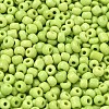 6/0 Opaque Colours Round Glass Seed Beads X-SEED-A010-4mm-44-2