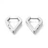 304 Stainless Steel Huggie Hoop Earrings EJEW-O099-01P-2