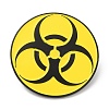 Radioactive Sign Enamel Pin JEWB-D018-02A-EB-1