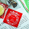 Christmas Theme Square Self-Adhesive Plastic Cookie Bags BAKE-PW0007-163A-01-1