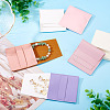 5Pcs 5 Ccolors Square PU Leather Envelope Pouches ABAG-TA0001-77-8