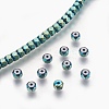 Electroplated Non-magnetic Synthetic Hematite Bead Strand G-E498-15B-3