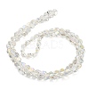 AB Color Plated Electroplate Transparent Glass Beads Strands EGLA-G037-04A-AB02-2