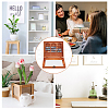 Wood Bookshelf with Books Mini Model DJEW-WH0596-027-6