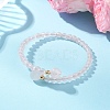 Natural Gemstone Beaded Cuff Bangles BJEW-JB13328-3