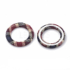 Cloth Fabric Covered Linking Rings WOVE-N009-04B-2